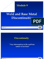 Weld and Base Metal Discontinuities