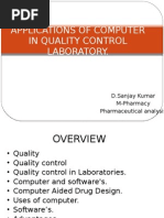 Download Applications of Computer in Quality Control Laboratory by Sanjay Kumar SN46843242 doc pdf