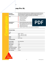 Sika Pump Pro XL: Product Data Sheet