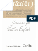 David A Conlin - Grammar For Written English-Boston, Houghton Mifflin (1961)