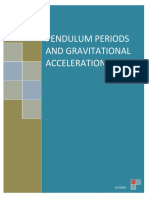 Pendulum Periods and Gravitational Acceleration