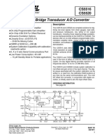 16-Bit/20-Bit Bridge Transducer A/D Converter: CS5516 CS5520