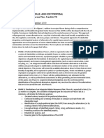 Prepared by CDM, September 2009: Scope of Work, Schedule, and Cost Proposal Integrated Water Resources Plan, Franklin TN