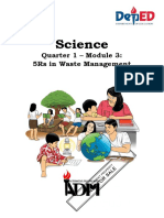 Science: Quarter 1 - Module 3: 5Rs in Waste Management