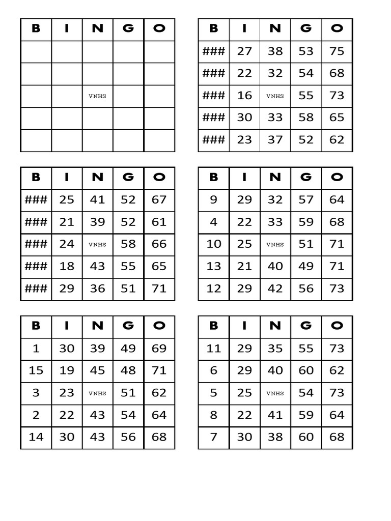 3bingo Cards | PDF