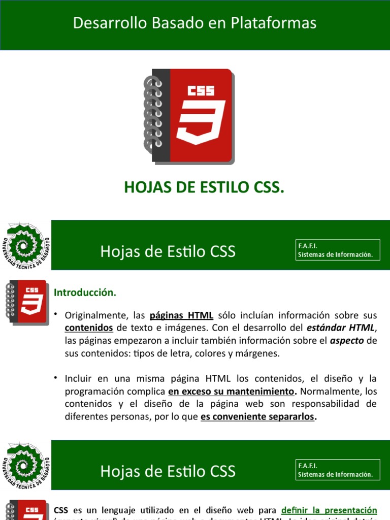 R1. CSS | PDF | Hojas de estilo en cascada | HTML