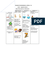 ACTIVIDADES PROGRAMADAS 4 AÑOS A Y Bjulio