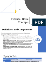 Finance-Basic Concepts: R Srinivasan FCA, FAFD, RV & RP