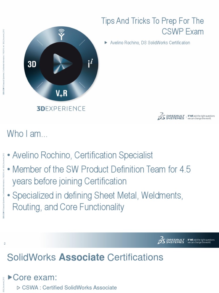 Tips and Tricks To Prep For The CSWP Exam: Avelino Rochino, Ds ...