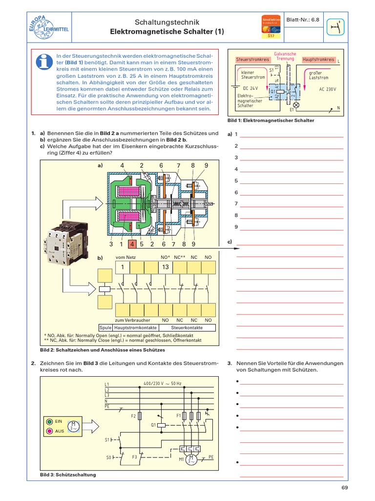 Elektromagnetische Schalter (1) : Schaltungstechnik