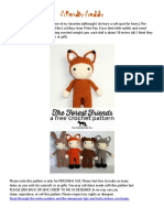 Friendly Freddy: Read Through The Entire Pattern and The Amigurumi Tips and Tricks Before You Begin