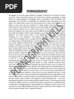 Pornography Research Paper | PDF | Human Sexual Activity | Obscenity