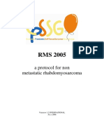 RMS 2005 protocol for non-metastatic rhabdomyosarcoma