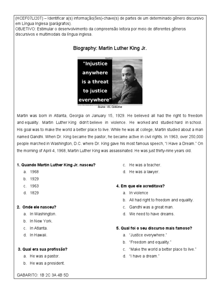 Martin Luther King PDF