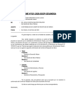 Informe #021 Conformacion de Comite de Recepcion de Obras - Año Fiscal