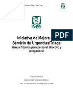 Manual Técnico Iniciativa de Mejora de Urgencias Personal Directivo PDF