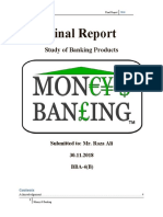 Final Report of Money and Banking