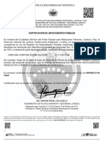 Certificado Carolina