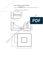 Draw Isometric View of The Following Front Views and Top Views