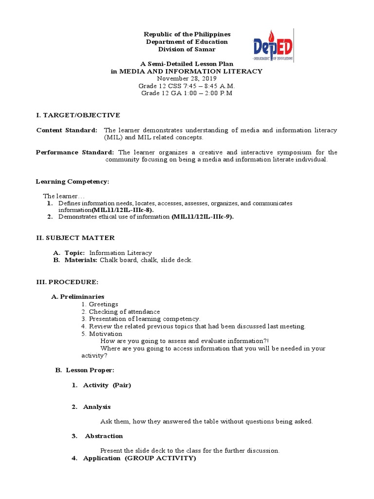 Defines Information Needs, Locates, Accesses, Assesses, Organizes, and