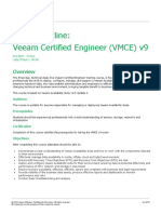 Course Outline: Veeam Certified Engineer (VMCE) v9: Audience