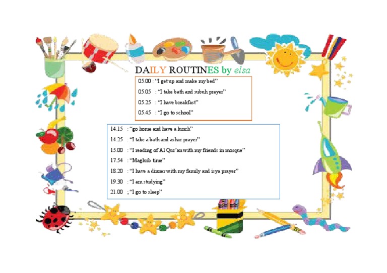 Muslim Student's Daily Routine | PDF