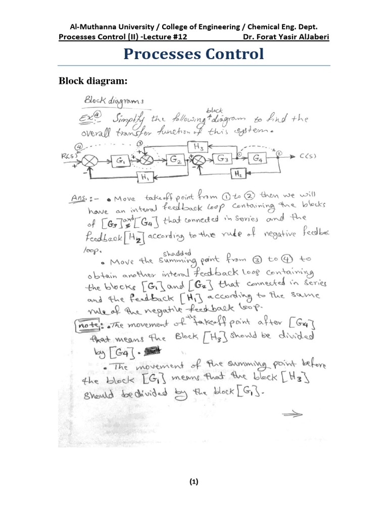 Process Control Block Diagram Overview | PDF | Technology & Engineering