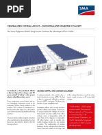 Whitepaper: Centralized System Layout - Decentralized Inverter Concept