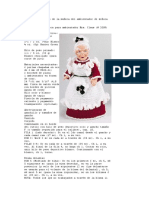 Traje de Ganchillo de La Muñeca Del Ambientador de Señora Claus