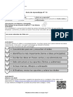 Plan de aprendizaje remoto LyL Julio 7°