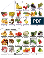 Popular Fruits and Vegetables
