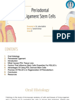 PDL Stem Cells Regenerate Periodontium