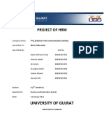 HRM Project Front Page