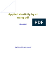Applied Elasticity by CT Wang PDF