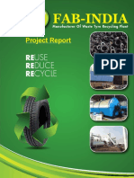 Manufacturer of Waste Tyre Recycling Plant Project Report