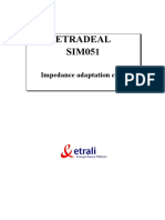 ETRADEAL SIM051 Impedance adaptation card