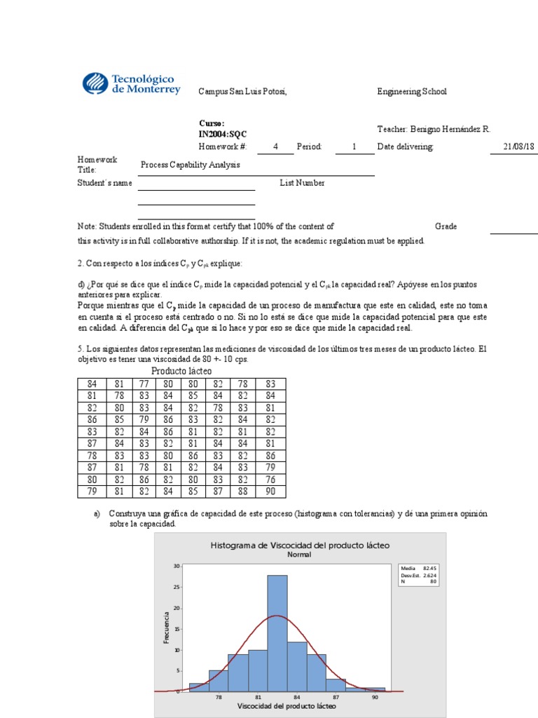 Process Capability Analysis | PDF