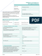 Notifying Us of Changes To A VAT Registered Business