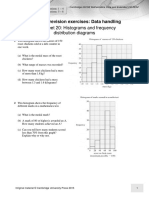 Extended Revision Exercises: Data Handling: Worksheet 20: Histograms and Frequency Distribution Diagrams