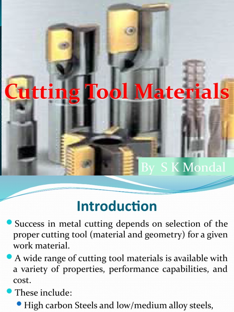 Cutting Tool Material PDF Steel Alloy