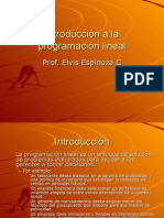 Introducción A La Programación Lineal