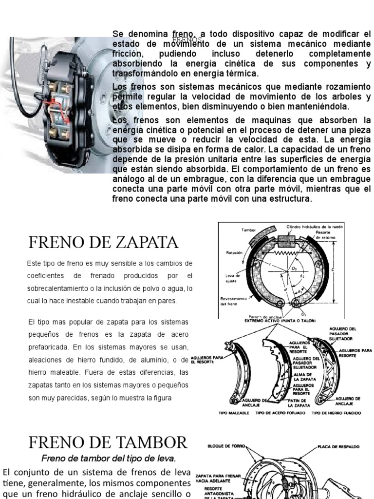 FRENOS | PDF | Embrague | Física Aplicada e Interdisciplinaria