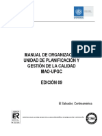 MANUAL DE ORGANIZACION - UPGC E9 Unlocked