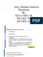 Frequency Domain Analysis Presented by KF16-16EL-58 KF16EL-70 KF16EL-41