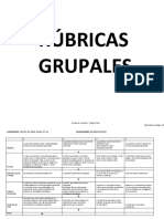 Rúbricas grupales