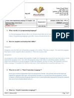 Course Title:Programming Languages & Compiler-Lab Instructor Name: Abdul Haseeb Date:03/05/2018