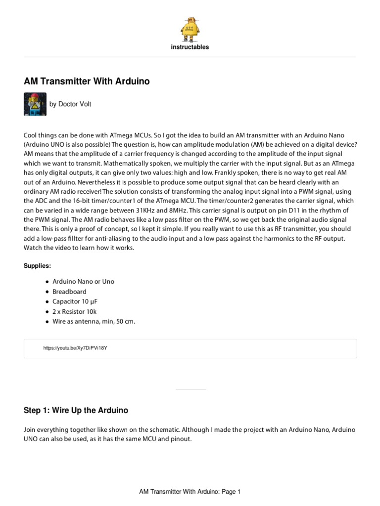 AM-Transmitter-With-Arduino 2020-06-20 15 - 35 - 23 | PDF | Low Pass ...