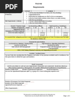 First Aid Requirements Assessment