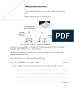 AQA C2 Rates and Energies of Reactions Past Paper Questions