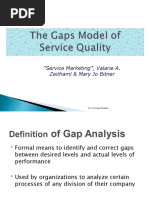 Unit 3 Gap Model of Service Quality